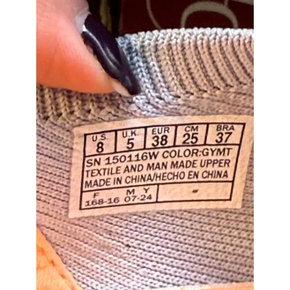 Skechers Summits 150116W-GYMT Athletic Sneaker Womens 8 Gray Knit Sports Jogging